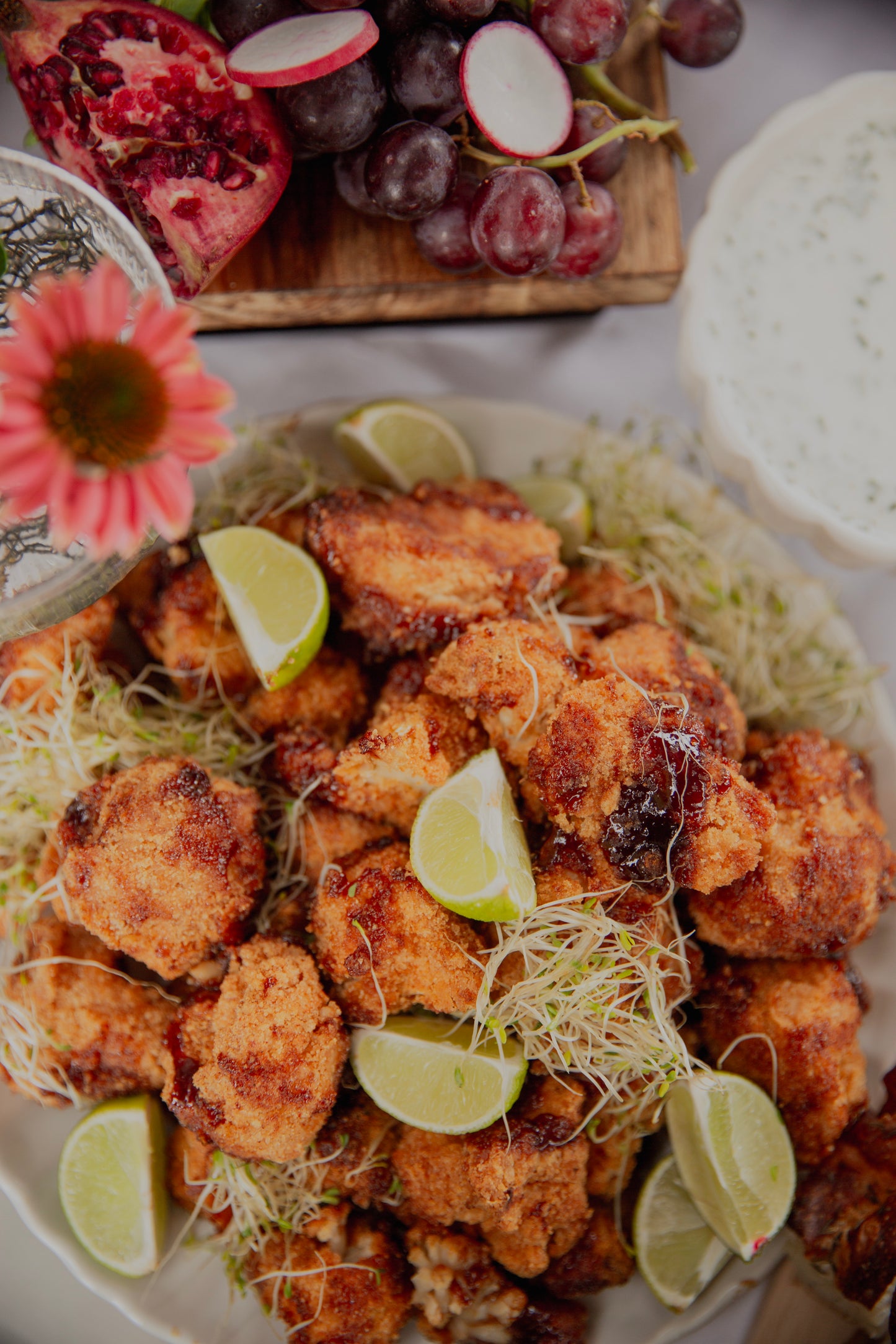 Crunchy Teriyaki Cauliflower Wings